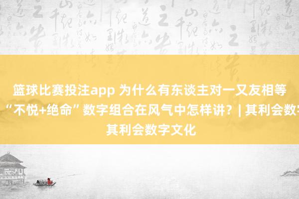 篮球比赛投注app 为什么有东谈主对一又友相等大方？“不悦+绝命”数字组合在风气中怎样讲？| 其利会数字文化